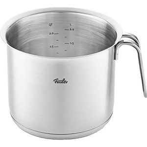 Fissler Roestvrijstalen melkkofferrol met gietrand en binnenindeling 2,6 liter Ø 16 cm