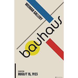 Grupo Erik Bauhaus Poster - Kunstdruk - Decoratie voor woonkamer of slaapkamer - Decoratie voor woonkamer - Grootte 61x91 - Bauhaus Fanartikel