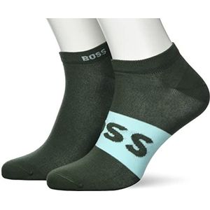 BOSS 2P AS Logo Col CC Chaussettes Ankle_Socks, Beige/Kaki250, 42 FR/44 FR Homme