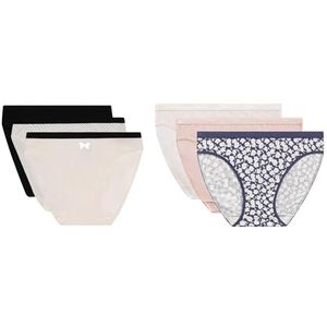 DIM Les Pockets 6 damesslips van katoen, stretch (6 stuks)