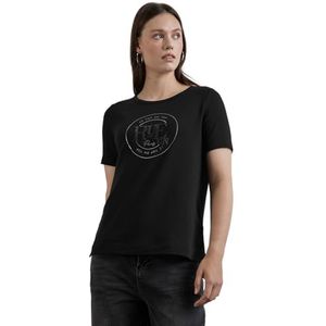 T-shirt avec illustration, Noir, 48