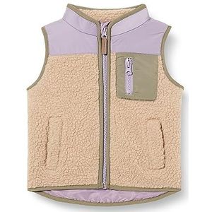 NAME IT Nknmall Teddy Vest Uniseks, Taupe