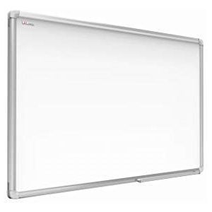 ALLboards Magneetbord Wit Magnetisch Whiteboard 80x50cm Magneetbord met aluminium PREMIUM frame en pennenbakje, Wit magneetbord, droog uitwisbaar, herschrijfbaar whiteboard, gemakkelijk te reinigen, droog…