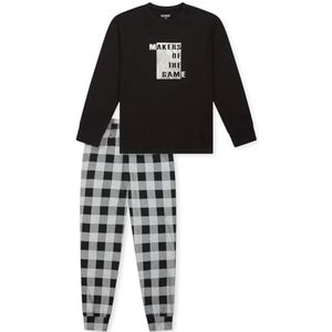 Schiesser Ensemble pyjama pour garçon, Noir_183157, 176