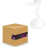 Philips Hue Flourish Hanglamp - Duurzame LED Verlichting - Wit en Gekleurd Licht - Dimbaar - Verbind met Bluetooth of Hue Bridge - Werkt met Alexa en Google Home - Wit