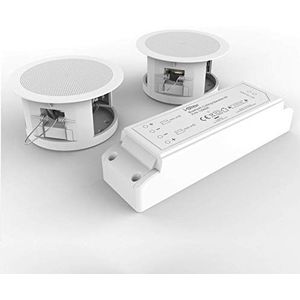 i-Star Plafond Bluetooth Speakers Complete Kit - Eenvoudig te installeren Plafond Speakers Fit in Bestaande Downlight Cut-Out Eenvoudig te koppelen Bluetooth