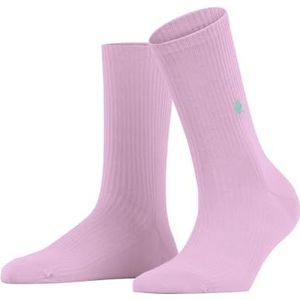 Burlington York W So paar effen katoenen sokken voor dames (1 stuk), Roze (Sporty Rose 8393)