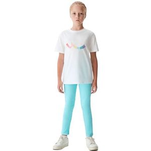 LTB Jeans T-shirt Selopo pour fille, Blanc brillant 14020, 140