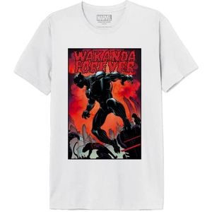 Marvel Meblpacts004 T-shirt voor heren, 1 stuk, Wit.