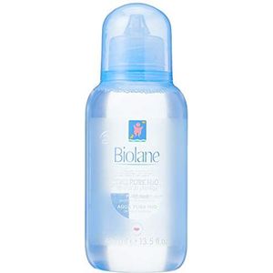 BIOLANE - Eau Pure H2O - Nettoyant pour le visage, corps et siège du bébé - Sans rinçage - Très doux - Sans savon - Flacon de 400ml - Fabriqué en France