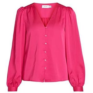 Vila Vrouwelijk hemd, V-hals, Roze