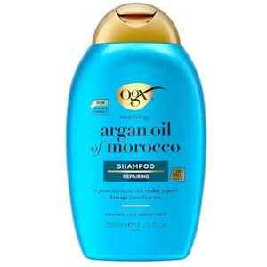 OGX Shampooing régénérant, huile d'argan marocaine, pour cheveux secs et abîmés 385 ml (l'emballage peut varier)