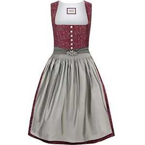 Stockerpoint Dirndl Leonora Jurk, Bordeaux, 46 Dames, Bordeaux, 44, Bordeaux