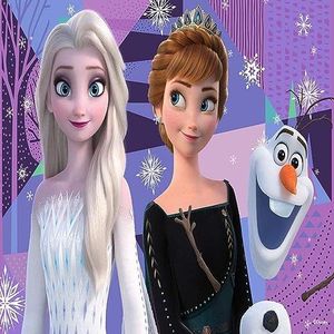 Grandi Giochi - Puzzle lenticulaire Horizontal Frozen, Elsa, Anna et Olaf II avec 200 pièces incluses et emballage avec effet 3D-PUR01000, PUR01000