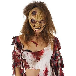 RUBIES - Officieel HALLOWEEN kostuumaccessoire voor volwassenen – halfmasker van latex – eenheidsmaat – voor Halloween-kostuum, vrouwen en mannen, beige
