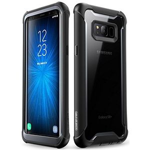i-Blason Beschermhoes voor Samsung Galaxy S8 Plus, transparant, schokbestendig, bumper met geïntegreerde displaybescherming [serie Ares] voor Galaxy S8 Plus 2017 (zwart)