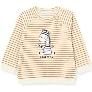 United Colors of Benetton Sweatshirt met capuchon voor baby's, jongens, kastanjebruin, 60 l