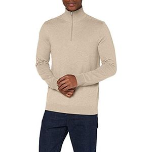 SELECTED HOMME Heren gebreide jas met halve rits Details: melange, meisjes, Details: gemengd