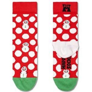 Happy Socks Snowman Calcetines, uniseks, kinderen, meerkleurig, 7-9 jaar EU, Rood