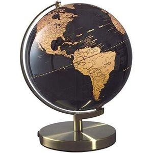 Mascagni 20Z O1149 decoratieve aardbol - Mappemonde-basis koper goud - diameter 25 cm