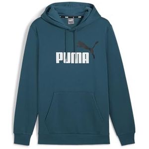 PUMA ESS+ 2 Col Big Logo Hoodie FL Uniseks Volwassenen Sweatshirt