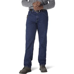 Wrangler Riggs Jeansbroek voor heren, met 5 zakken, casual, 42 W/34 l, antik-indigo, 42 W/34 l, antiek indigo