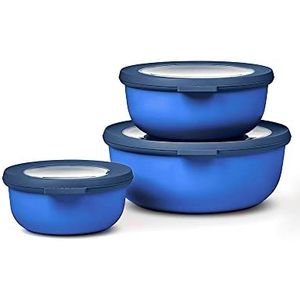 Mepal - Multikom Cirqula vershouddoos set - 350 + 750 + 1250 ml - Rond - Vivid blue