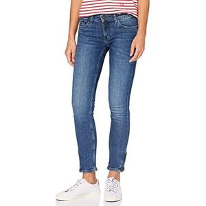 Tommy Jeans Sophie LR Skny Enkle Zip Jsmbs Damesbroek, Jasper Mid Blue Stretch