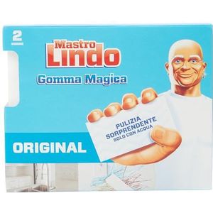 Mastro Lindo De magische gum, met 3 lagen, 4 verpakkingen met elk 2 gummetjes [8 stuks]