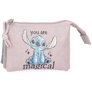 Joumma Disney Stitch You Are Magical Portemonnee, blauw, 14 x 10 x 3,5 cm, polyester, blauw, portemonnee, Blauw, Portemonnee