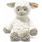 Steiff Lita Soft Cuddly Friends Pluche lamsvlees, wit/taupe, 30 cm, zacht pluche dier voor jongens, meisjes en baby's vanaf 0 maanden