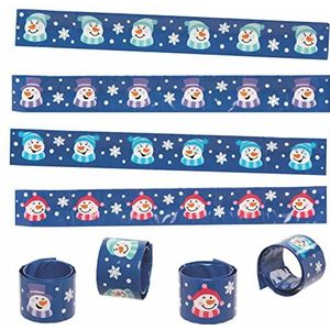 Baker Ross FC254 armbanden voor kinderen, motief: sneeuwpop, 8 stuks, armbanden voor kinderen, speelgoed, verjaardag, cadeautas