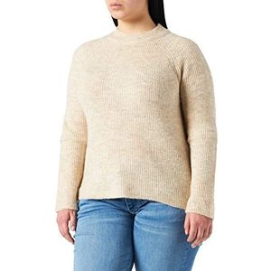 Pieces Pcellen Ls O-hals Knit Noos Bc Sweater voor dames, Veelkleurig (Wit Pepper Wit Pepper)