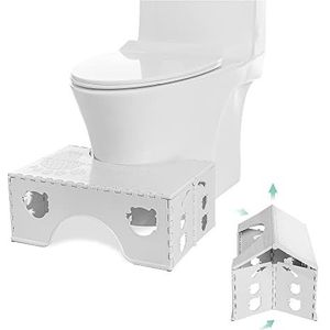 Opvouwbare toiletkruk - fysiologische badkamerkruk voor volwassenen en kinderen - toiletkruk voor badkamer en toilet