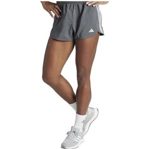 adidas Pacer 3 strepen hoge taille trainingsshorts voor dames, maat M, 7,6 cm