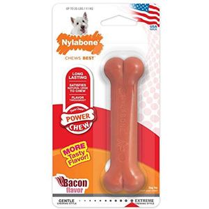 Nylabone Dura kauwspeelgoed, bacon aroma, kauwspeelgoed voor honden met extreem kauwen, klein, geschikt voor kleine honden tot 11 kg