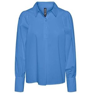 PIECES Pcbrynne Ls Shirt BC Damesblouse, Navy Blauw