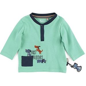 Sigikid Shirt met lange mouwen baby jongens T-shirt, Blauw/Hond 1