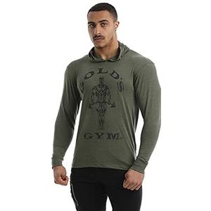 Golds Gym Sweatshirt met capuchon, top met capuchon en lange mouwen, T-shirt voor heren (1 stuk)