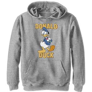 Disney Hoodie voor jongens Classic Mickey - Donald Duck Western grijs gemêleerd Athletic S, Athletic grijs gemêleerd