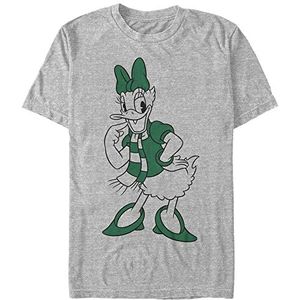 Disney Unisex T-shirt met korte mouwen Mickey Classic-Pine Green Daisy Organic, Melange Grey, S, Melange Grey