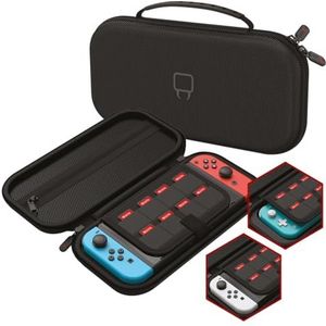 Venom Switch Carry Case (inclusief 2 x schermbeschermers) – compatibel met standaard, OLED en Lite, zwart, zwart.