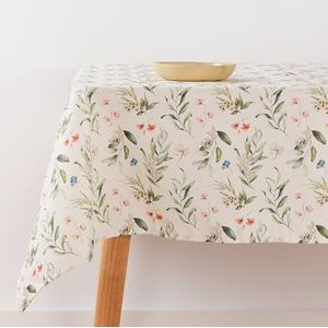 BELUM Tafelkleed, vuilafstotend, afmetingen 100 x 140 cm, extra zacht gevoel, meerkleurig, tafelkleed 100% gemaakt in Spanje, stof 100% biologisch katoen, tafelkleed model 0120-392
