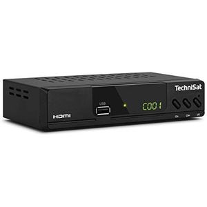 TechniSat HD-C 232 HD-ontvanger voor digitale kabeltelevisie (HDTV, DVB-C, HDMI, SCART, USB 2.0, RF in, RF Out, EPG, afstandsbediening) zwart