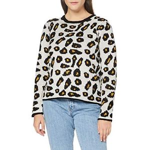 Blue Seven Jacquard pullover dames ronde hals, 010 offwhite orig