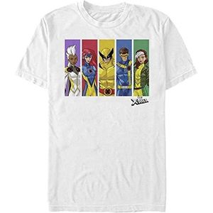 Marvel Klassiek T-shirt met korte mouwen regenboog wit L, Weiss