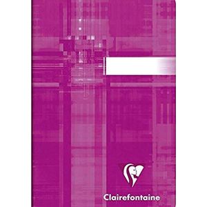Clairefontaine 63592C notitieboeken, geniet, 9 x 14 cm, 96 pagina's, kleine ruiten, wit papier, 90 g, gelamineerd, kleuren willekeurig