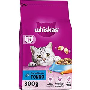 Whiskas Croccantini Adult 1+ tonijn droogvoer voor volwassen katten, 14 blikjes à 300 g