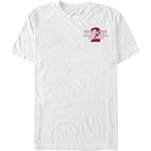 Stranger Things Stranger T-shirt met korte mouwen en twee stevige zakken heren T-shirt, Wit