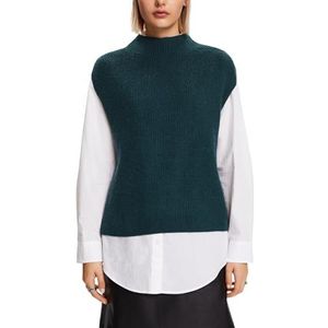 ESPRIT 103ee1i358 dames sweatshirt, Emerald Groen
